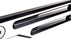 Licence plate holder, black-silver