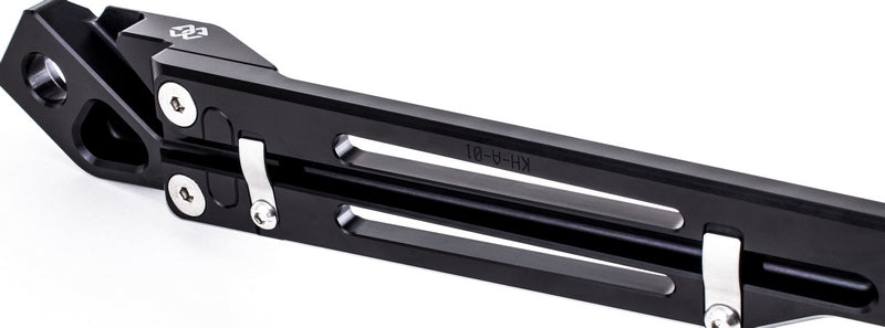 Licence plate holder, black-silver