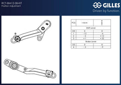 Shift and brake lever KIT