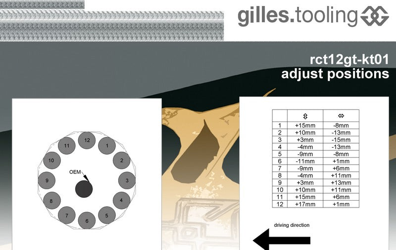 Footrest system RCT12GT KT01, titanium-silver