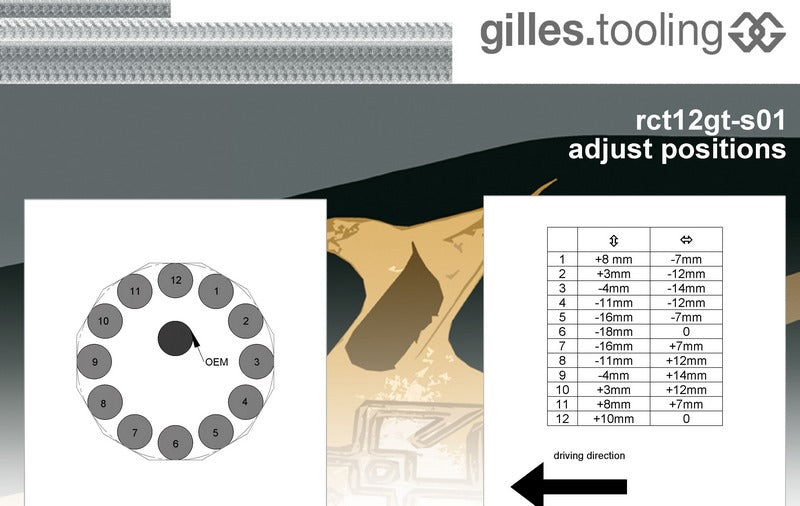 Footrest system RCT12GT S01, titanium-silver