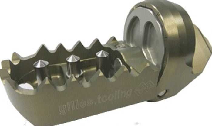 Footrest system RCT12GT Y01, titanium-silver