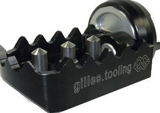 Footrest system RCT12GT Y01, titanium-silver