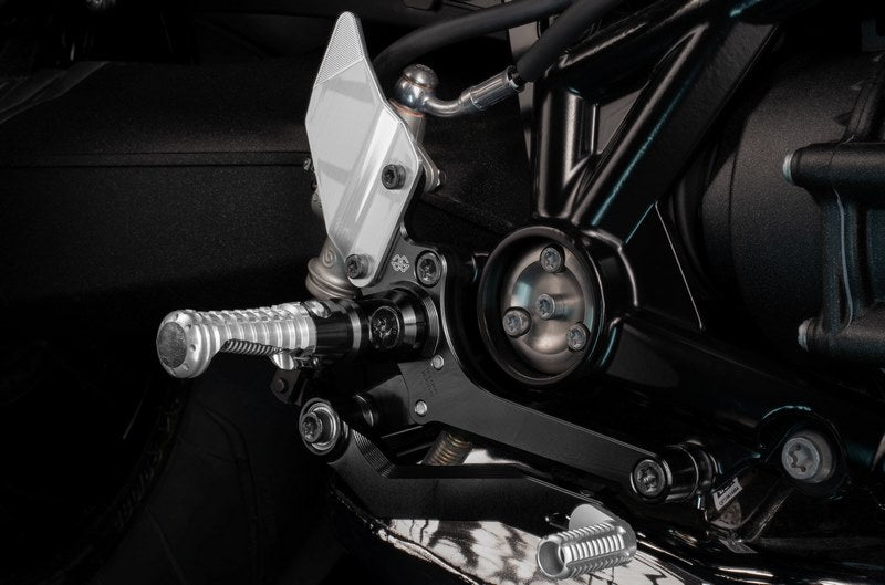 Footrest system RCT10GT BM10 black-silver