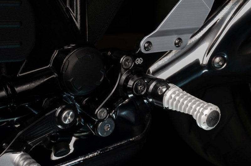 Footrest system RCT10GT BM10 black-silver