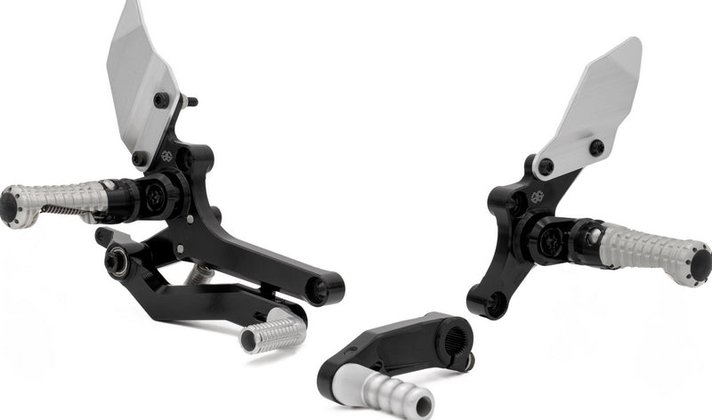 Footrest system RCT10GT BM10 black-silver