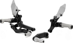 Footrest system RCT10GT BM10 black-silver
