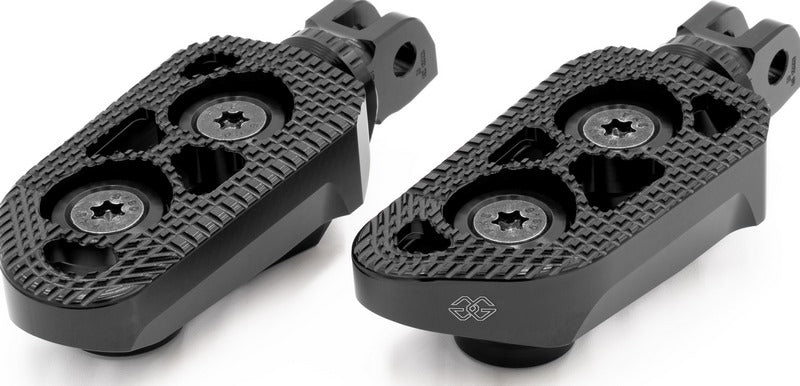 Tour-X Touring replacement footrest, rider, black