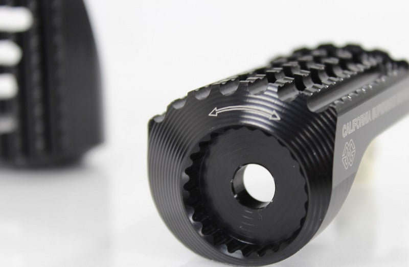 Replacement footrests California, driver, black
