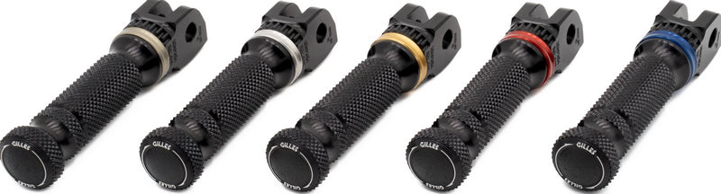 Replacement footrests Sport, pillion, black