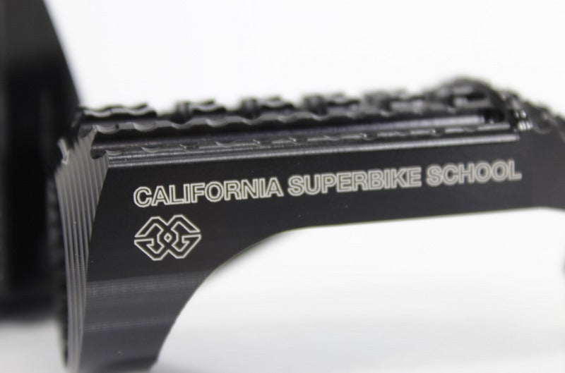 Replacement footrests California, driver, black