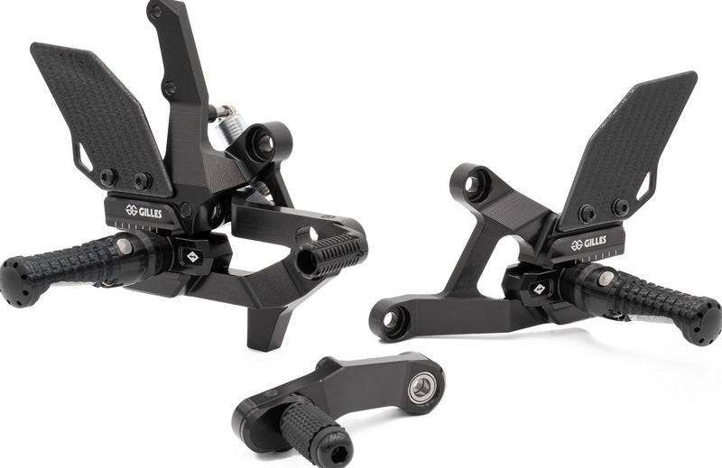 Footrest system VCR38GT2, black