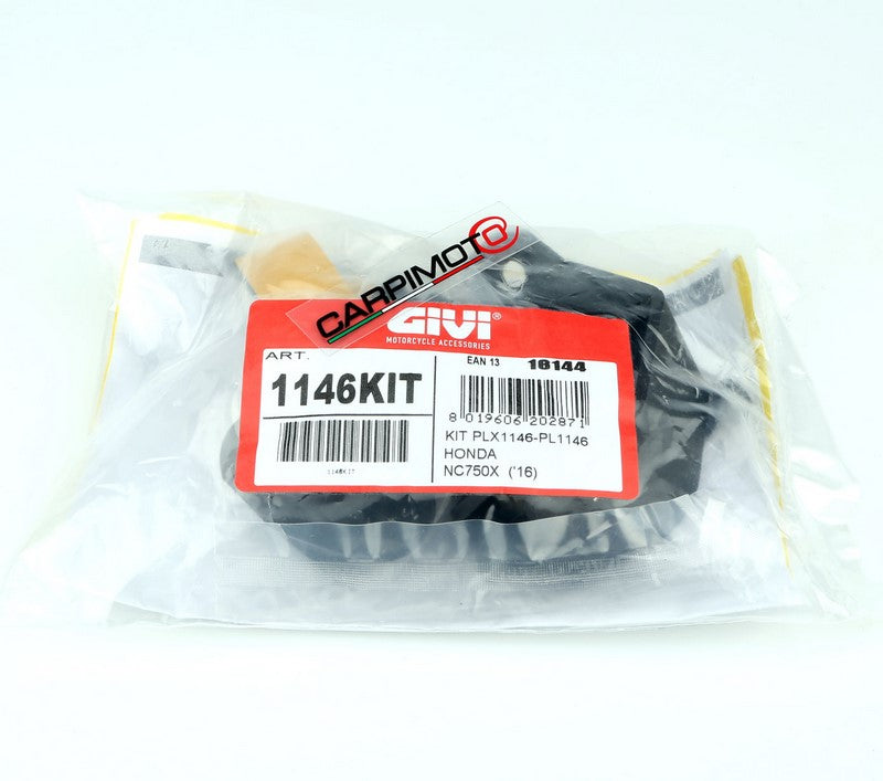 Givi Specific kit 1146KIT mandatory to install the PLX1146 / PL1146 without the specific rear rack 1146FZ on Honda NC750S 16-, NC750X 16- | 1146KIT
