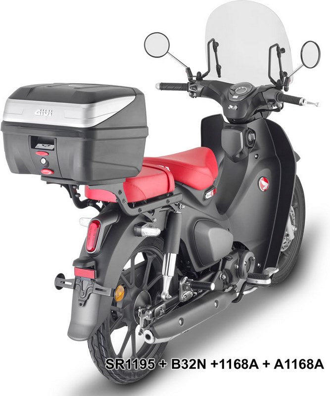 Givi Windscreen for Honda Super Cub C125, clear screen, dim HxW 43x46cm | 1168A