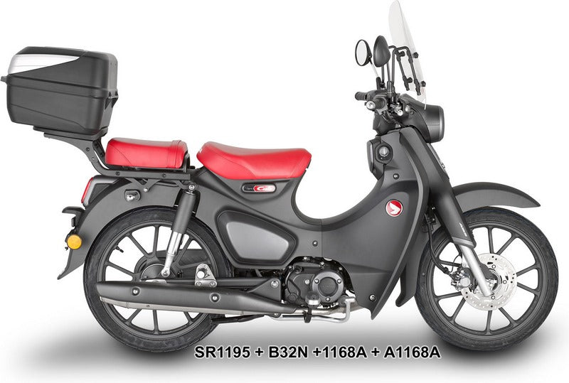 Givi Windscreen for Honda Super Cub C125, clear screen, dim HxW 43x46cm | 1168A
