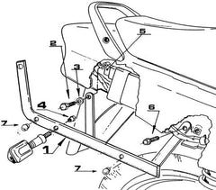 Givi Monokey or Monolock top case Rear Rack for Honda CB 500 97-05, CB 500 S 00-05 | 250F