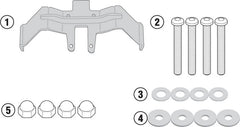 Givi Specific kit 3110KIT mandatory to install the TST3110 without the specific rear rack 3110FZ on Suzuki GSX-S 1000, GSX-S 1000F | 3110KIT