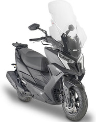GIVI Windshield - transparent - 875 x 660 mm (HxW) - without ABE - for KYMCO Dink R 125/150 (23) | 6121DT
