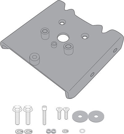 Givi Specific kit posteriore mandatory to install the PLO6421CAM/PLO6421MK without the specific rear rack 6421FZ on Triumph Tiger Sport 660 | 6421KIT