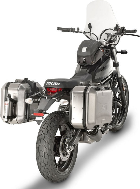 Givi Windscreen for Ducati Scrambler, color clear, dim. HxW 48 x 43,5 cm, A7407A fitting kit required to install | 7407A