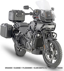 Givi Windscreen for Harley Davidson Pan America 1250, dim. HxW 46x49,5cm, 4,5cm higher than oe, requires D8400KIT fitting kit | 8400DT