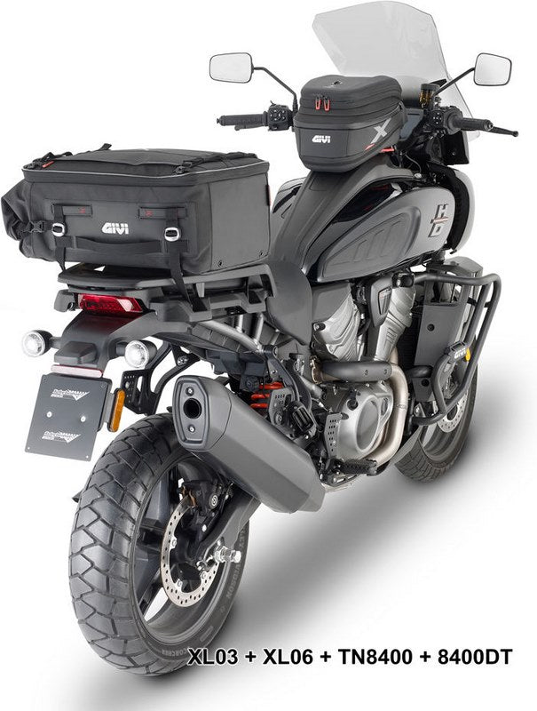 Givi Windscreen for Harley Davidson Pan America 1250, dim. HxW 46x49,5cm, 4,5cm higher than oe, requires D8400KIT fitting kit | 8400DT