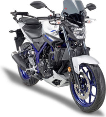 Givi Screen for Yamaha MT-03 16-19, color black with smoke screen, dim. HxW 28x38 cm, fitting kit included | A2127