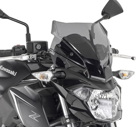 Givi Screen for Kawasaki Z650 17-19, color smoke, dim. HxW 28x33 cm, fitting kit included | A4117