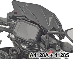 Givi A4128A mounting Kit to mount Windscreen 1176A on Kawasaki Z900 20- or Windscreen 4128S on Kawasaki Z650 20- | A4128A