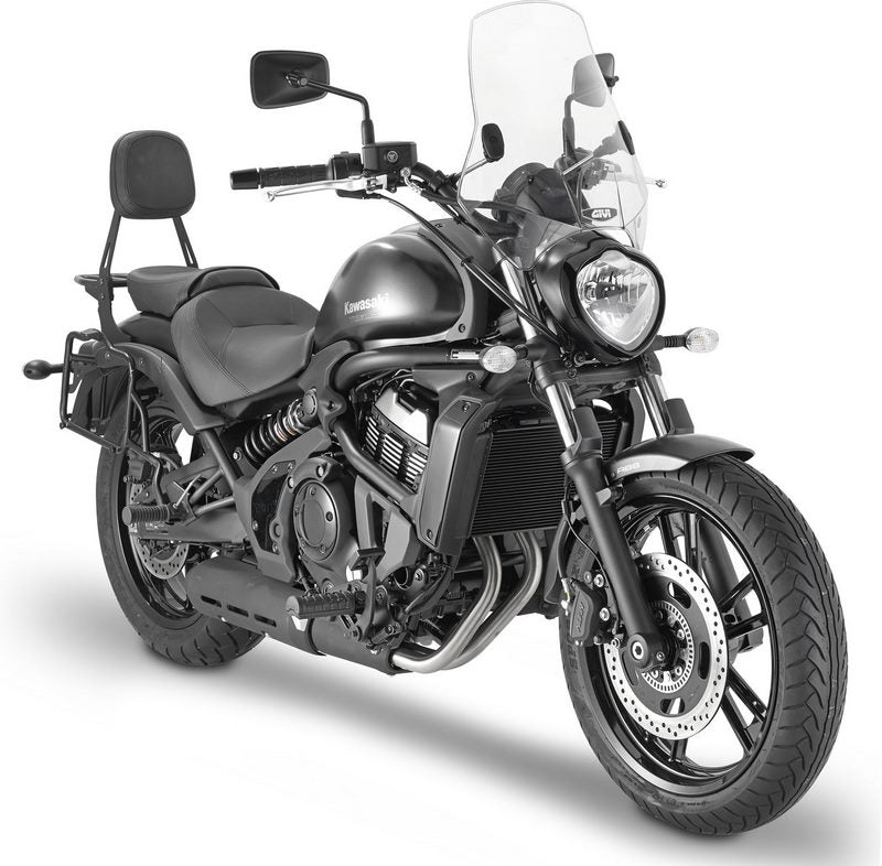 Givi Univeral Windscreen A660, 2 fixing brackets included, color Light Smoke, dim. HxW 42,5 x 42 cm | A660