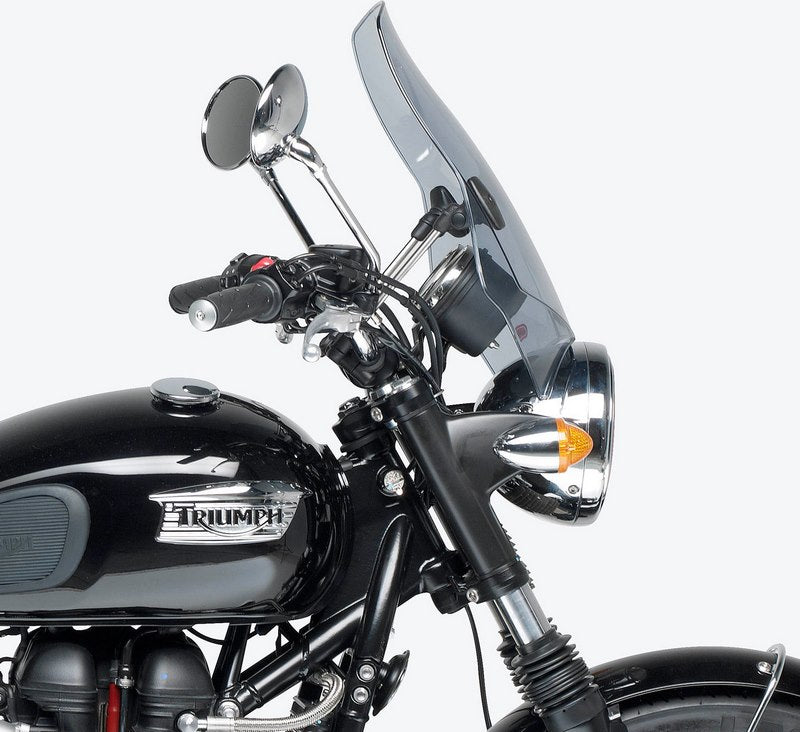 Givi Univeral Windscreen A660, 2 fixing brackets included, color Light Smoke, dim. HxW 42,5 x 42 cm | A660