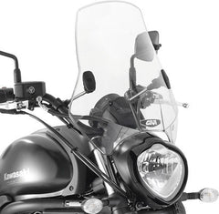 Givi Univeral Windscreen A660, 2 fixing brackets included, color Light Smoke, dim. HxW 42,5 x 42 cm | A660