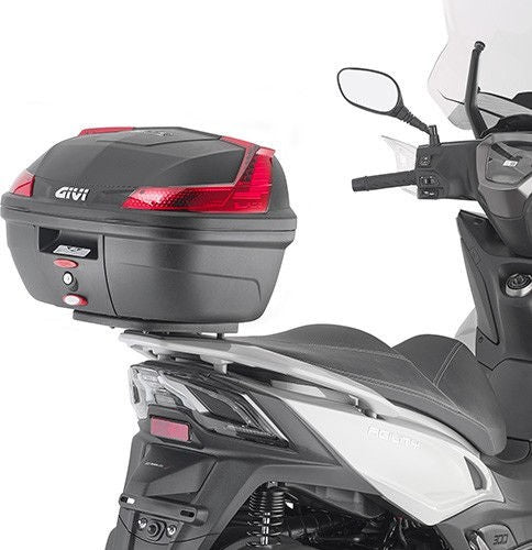 Givi B37 Blade Top Case, color Black, Monolock mounting plate and universal fitting kit included, Red reflectors, 37 Liters, fits Monolock system | B37N