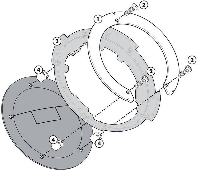 GIVI Tank mounting for TANKLOCK/TANKLOCKED tank bags - f. Voge Valico 525DSX (23) | BF79