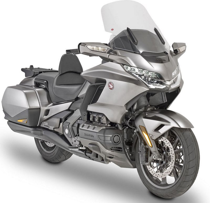 Givi Screen for Honda Gold Wing 1800 18-19, color Clear, dim. HxW 59 x 55 cm, fits oe headlight fairing, 20 cm higher than oe | D1172ST