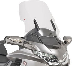 Givi Screen for Honda Gold Wing 1800 18-19, color Clear, dim. HxW 59 x 55 cm, fits oe headlight fairing, 20 cm higher than oe | D1172ST