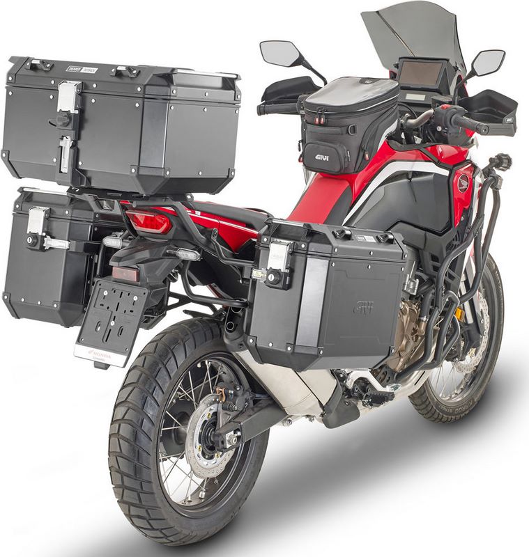 Givi Windscreen for Honda CRF1100L Africa Twin, color Light Smoke, dim. HxW 49x36,5 cm, 16,5 cm higher than oe, fits oe headlight fairing | D1179S