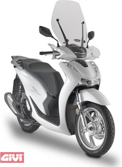 Givi Windscreen transparent, 540 x 490 mm (H x W) for Honda SH 125-150 (20), SH 350 (21) | D1181STG