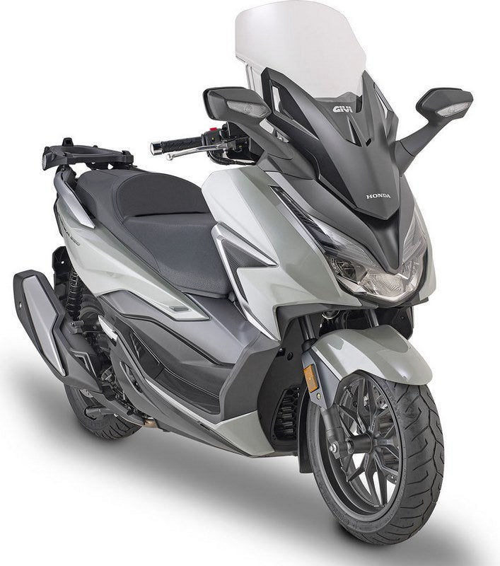 Givi Windscreen D1187ST for Honda Forza 125 21-, Forza 350, dim. HxL 58x47 cm, color Clear, fits oe headlight fairing | D1187ST