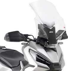 Givi Windscreen D1188ST for Honda X-ADV 750 21-, color Clear, dim. HxL 64x43,5 cm, 10 cm higher than oe, fits oe headlight fairing | D1188ST
