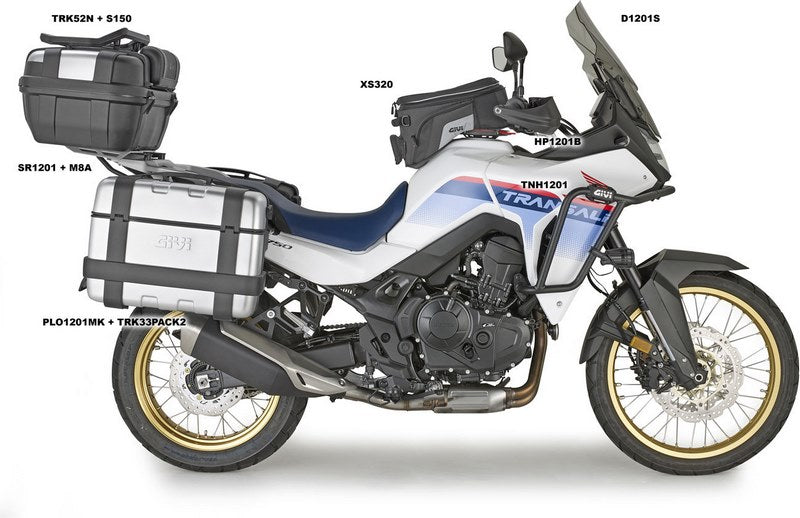 GIVI Windshield - tinted - 520x400 mm (HxW) without ABE- for Honda XL750 Transalp (23) | D1201S