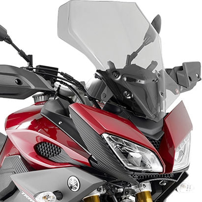Givi Windscreen for Yamaha Tracer 900/FJ-09 15-17, color light smoke, dim. HxW 48 x 42 cm, fits oe headlight fairing | D2122S