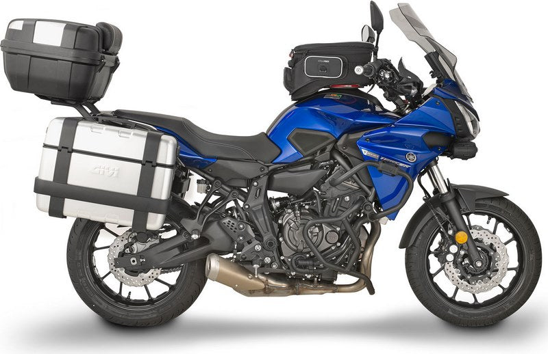 Givi Windscreen for Yamaha Tracer 700 16-19 color light smoke, dim. HxW 51x41 cm, 12 cm higher than oe, fits oe headlight fairing | D2130S