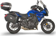 Givi Windscreen for Yamaha Tracer 700 16-19 color light smoke, dim. HxW 51x41 cm, 12 cm higher than oe, fits oe headlight fairing | D2130S