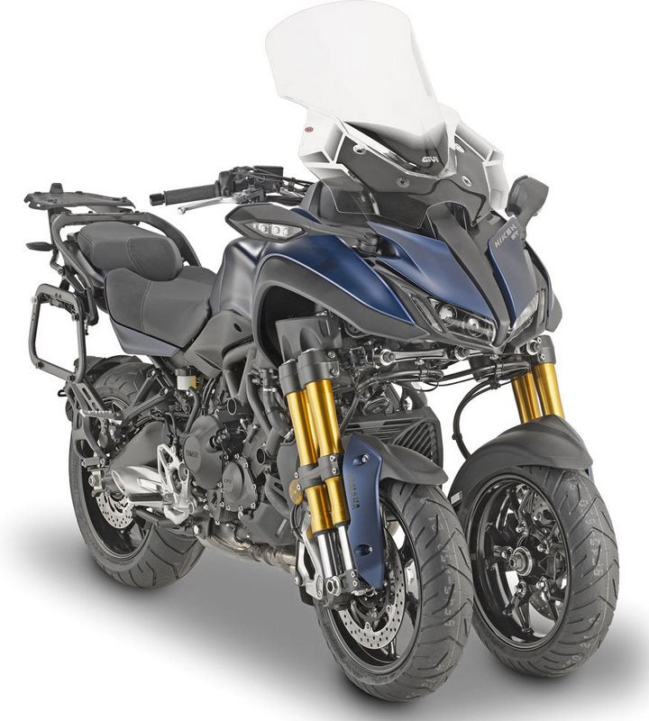 Givi Windscreen for Yamaha Niken, Niken GT, color Clear, dim. HxW 58 x 59 cm, fits oe headlight fairing | D2144ST