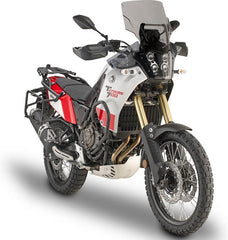Givi Windscreen for Yamaha Tenere 700, Tenere 700 Rallye Edition, color light smoke, dim. HxW 39,5 x 39,5 cm, fits oe headlight fairing | D2145S