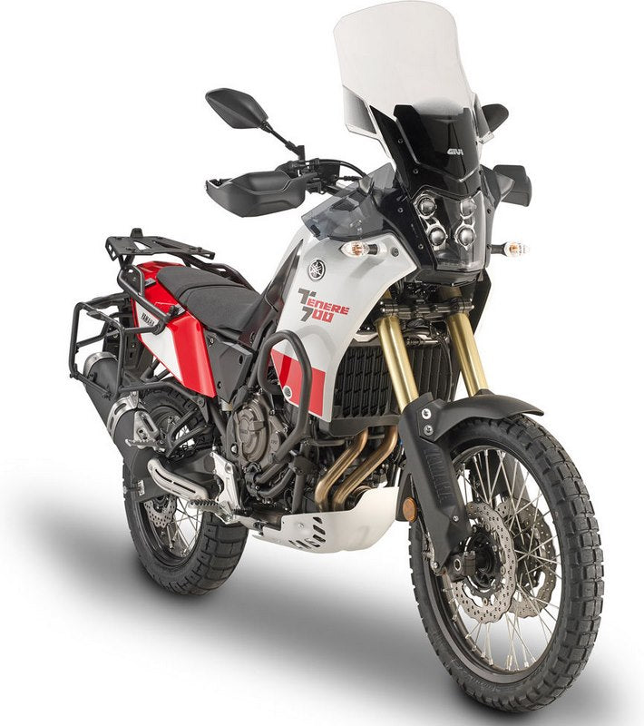 Givi Windscreen for Yamaha Tenere 700, Tenere 700 Rallye Edition, color Clear, dim. HxW 52 x 42 cm, fits oe headlight fairing | D2145ST