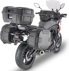 Givi Windscreen for Yamaha Tracer 7 color clear, dim. HxW 55x41 cm, 17,5 cm higher than oe, fits oe headlight fairing | D2148ST