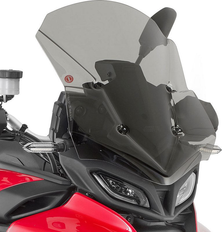 Givi Windscreen for Yamaha Tracer 9 color light smoke, dim. HxW 49 x 39 cm, fits oe headlight fairing | D2159S