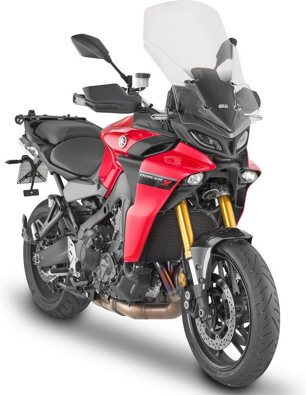 Givi Windscreen for Yamaha Tracer 9, color Clear, dim. HxW 64 x 45 cm, fits oe headlight fairing | D2159ST